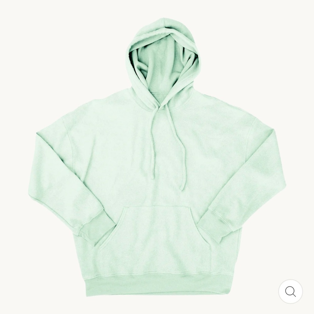 Soft Serve Clothing Cloud Cotton Hoodie, Ocean Mint Green, Size Small
